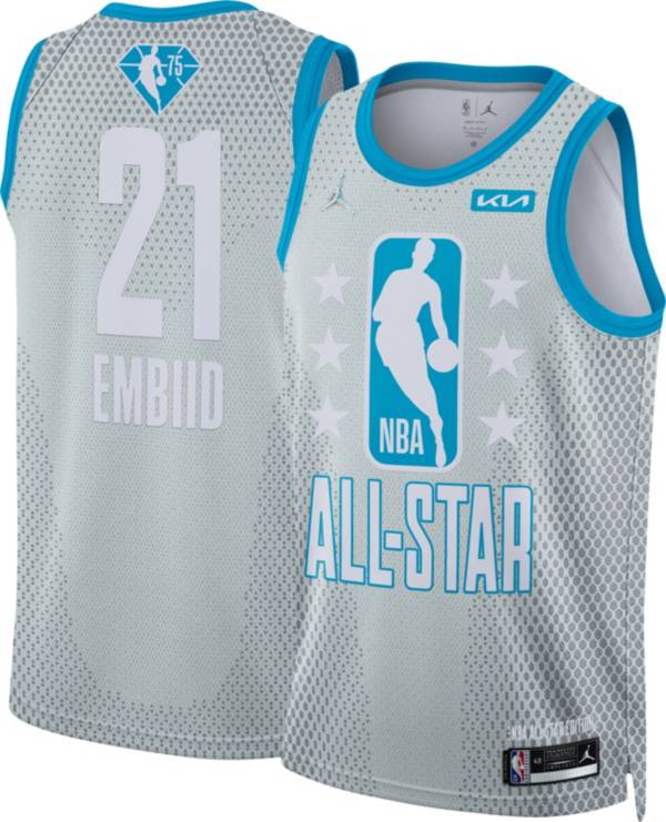 Jordan Adult 2022 NBA All-Star Game Joel Embiid #21 Gray Dri-FIT Swingman Jersey