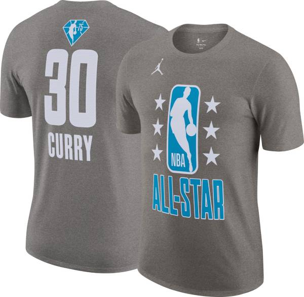 Jordan Adult 2022 NBA All-Star Game Stephen Curry #30 Gray Player T-Shirt