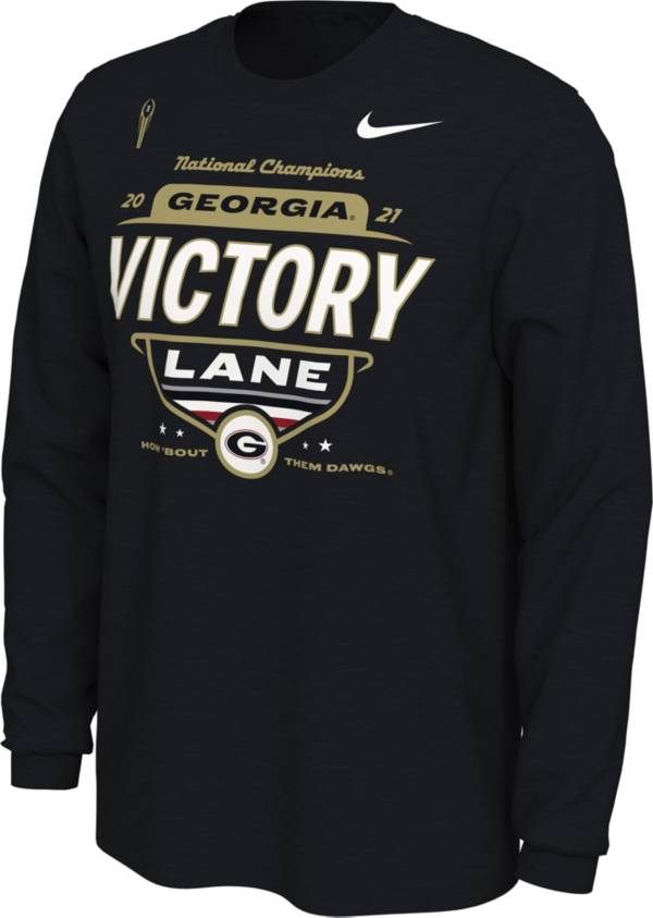 Nike 2021 National Champions Georgia Bulldogs Long Sleeve Locker Room T-Shirt