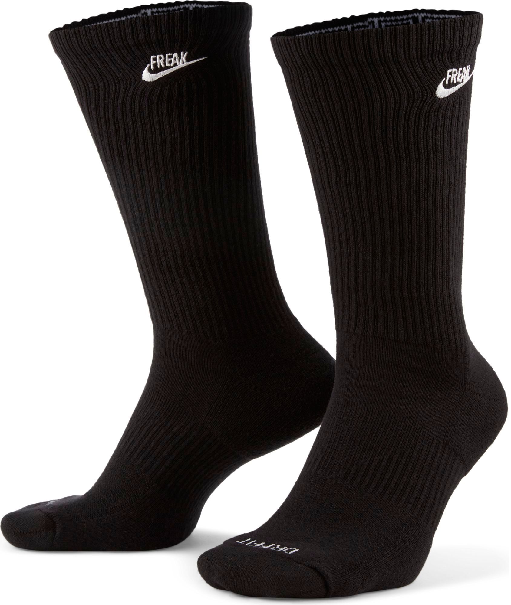 nike mid socks black