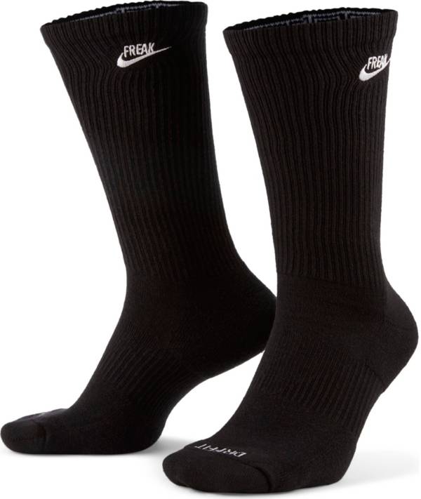 Nike Everyday Plus Cushioned Socks in White & Black