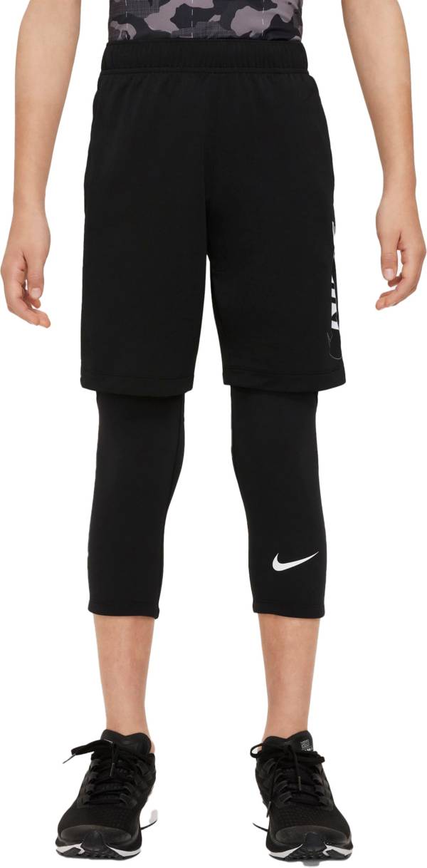 Nike Boys' Pro Dri-FIT ¾ Length Tights