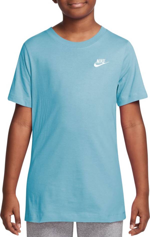 Nike T-Shirt NSW Swoosh - Bleu/Blanc Enfant