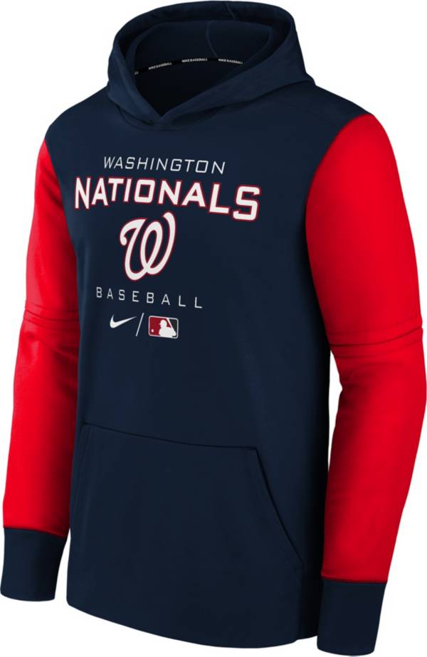 Nike Youth Boys' Washington Nationals Blue Authentic Collection Therma-FIT Hoodie product image