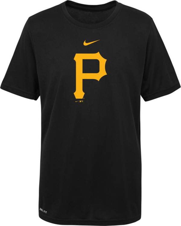 Nike Youth Boys' Pittsburgh Pirates Black Logo Legend T-Shirt product image