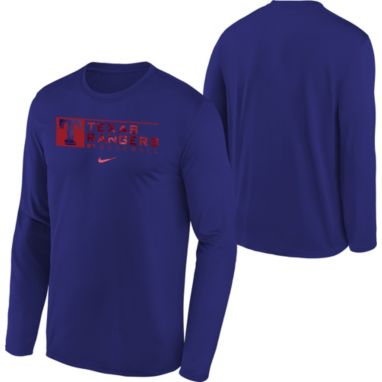 sorry, Nike Youth Boys' Texas Rangers Blue Authentic Collection Dri-FIT Legend Long Sleeve T-Shirt is currently out of stock