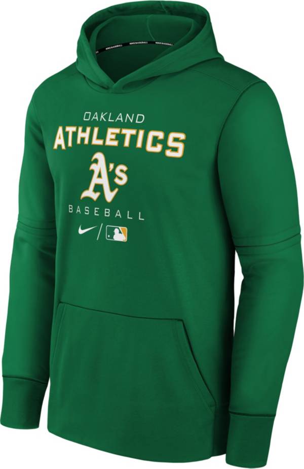 Nike Youth Boys' Oakland Athletics Clover Authentic Collection Therma-FIT Hoodie product image