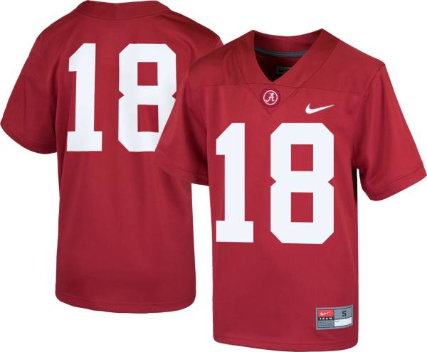 Nike Boys' Alabama Crimson Tide #18 Crimson Replica Football Jersey product image