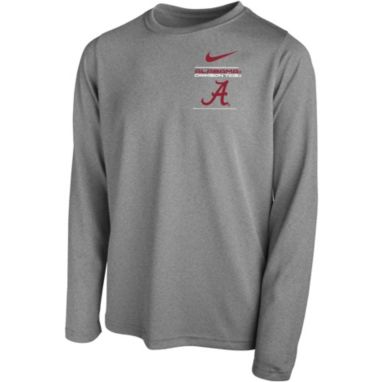 sorry, Nike Youth Alabama Crimson Tide Grey Dri-FIT Legend Long Sleeve T-Shirt is currently out of stock
