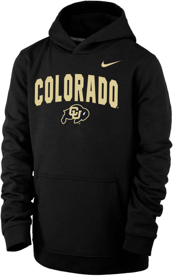 Nike Youth Colorado Buffaloes Club Fleece Wordmark Pullover Black Hoodie product image