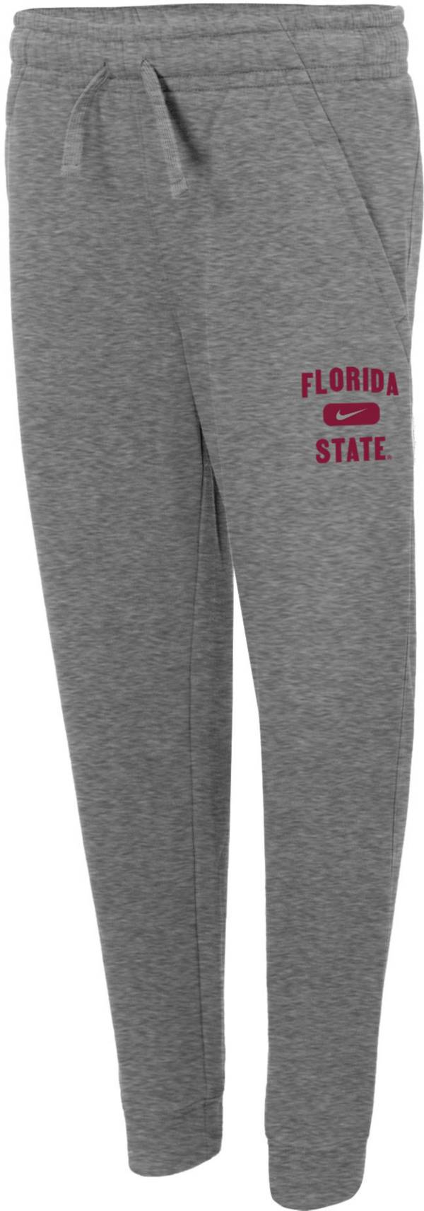 Nike Youth Florida State Seminoles Grey Club Fleece Jogger Pants product image