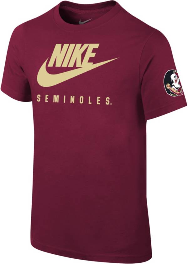 Nike Youth Florida State Seminoles Garnet Cotton Futura T-Shirt product image