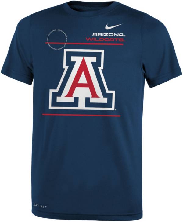 Nike Youth Arizona Wildcats Navy Dri-FIT Legend T-Shirt