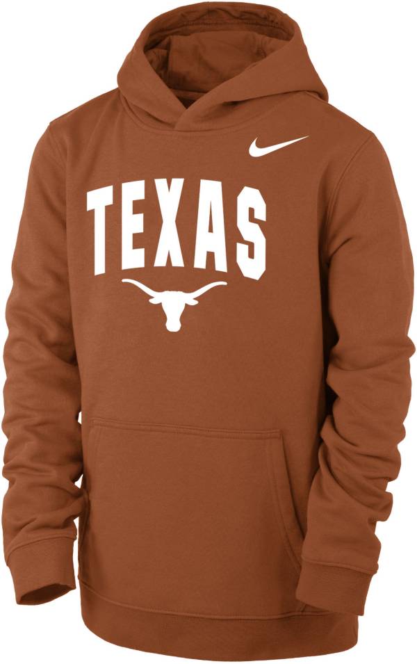 Nike Youth Texas Longhorns Burnt Orange Club Fleece Pullover Hoodie product image