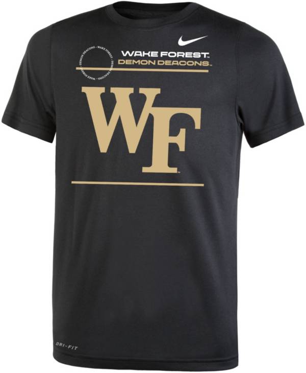 Nike Youth Wake Forest Demon Deacons Dri-FIT Legend Black T-Shirt