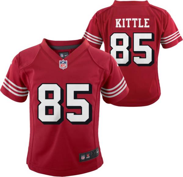 Nike Little Kid's San Francisco 49ers George Kittle #85 Black Game Jersey