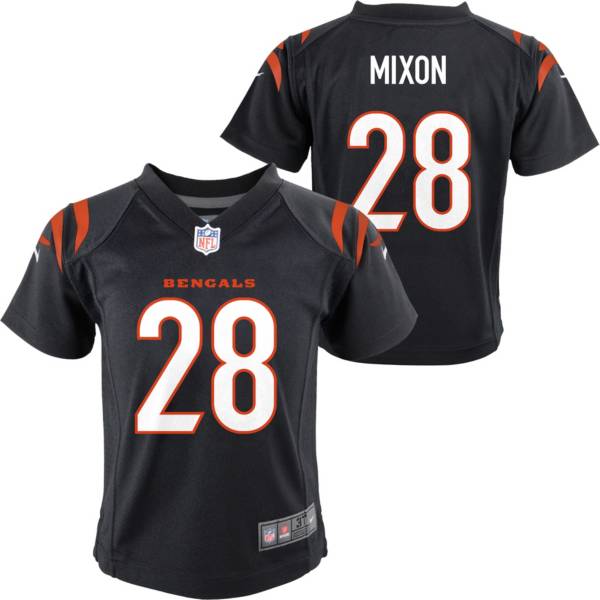 Nike Little Kid's Cincinnati Bengals Joe Mixon #28 Black Game Jersey