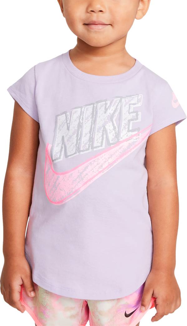 Nike Toddler Girls' Sidewalk Chalk Logo Graphic T-Shirt