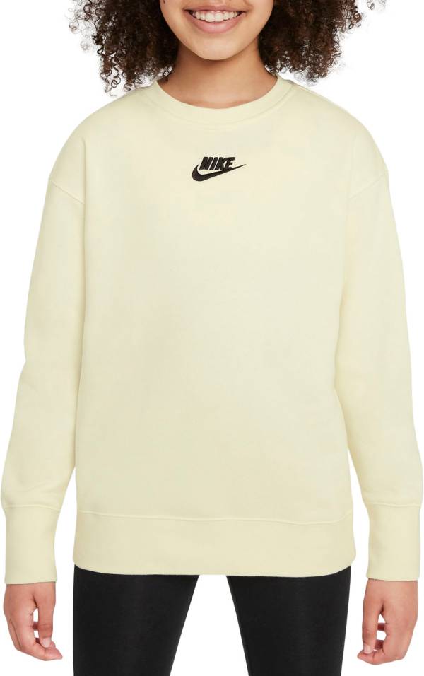 Nike Girls' Sportswear Club Fleece Crewneck Sweatshirt