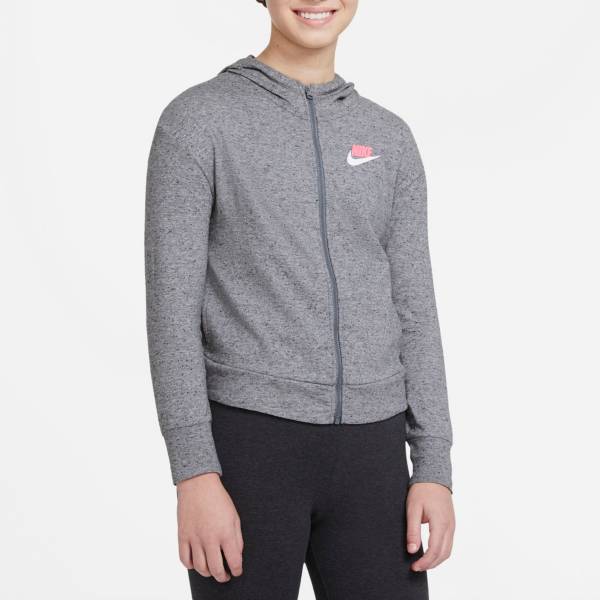 Nike Girls' Sportswear Full-Zip Jersey Hoodie product image