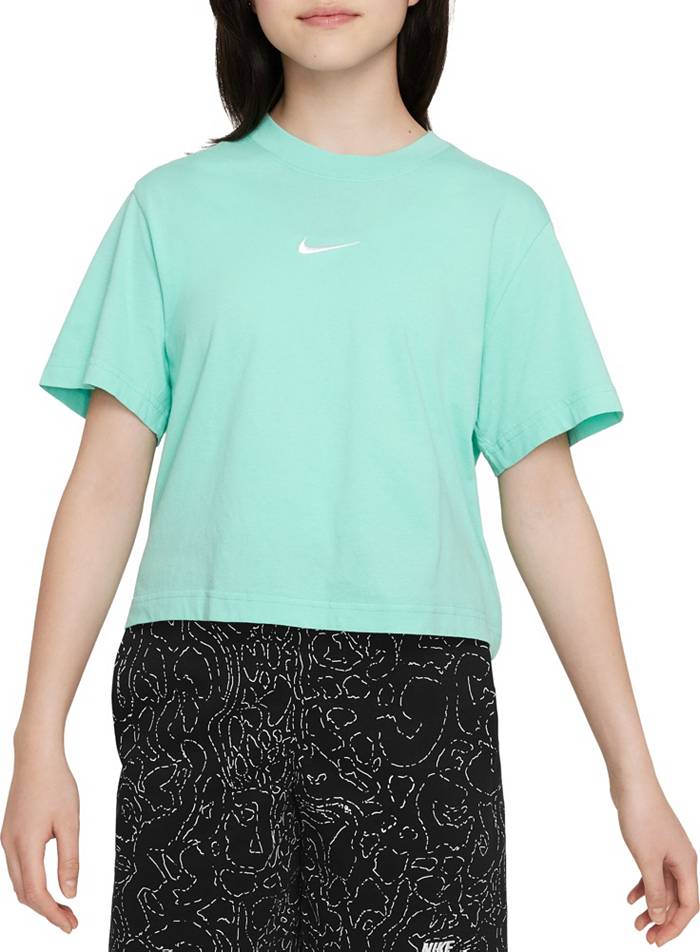 Nike Dri Fit Black Graphic Just Do It Short Sleeve T Shirt Boys