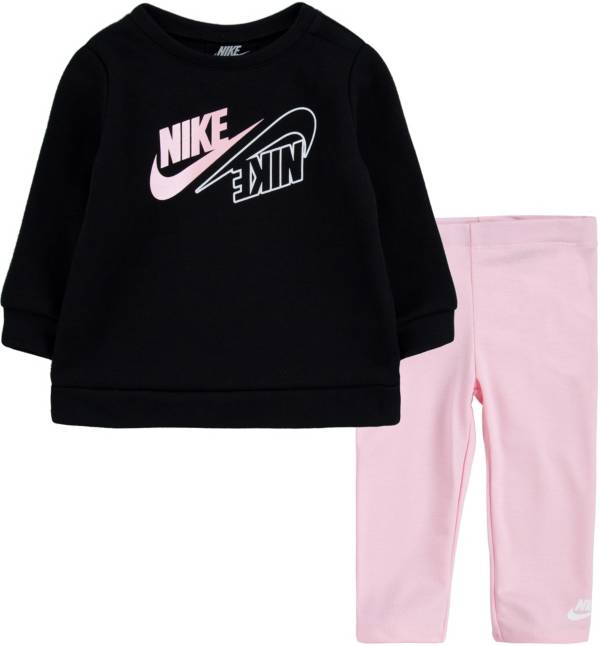 Nike Infant Girls' Mini Me Crew and Leggings Set