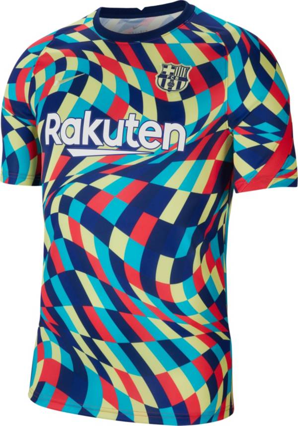 Nike Men's FC Barcelona Blue Prematch Jersey