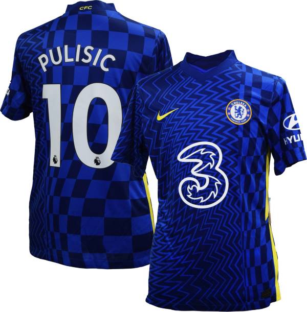 Nike Youth Chelsea FC '21 Christian Pulisic #10 Breathe Stadium Home Replica Jersey