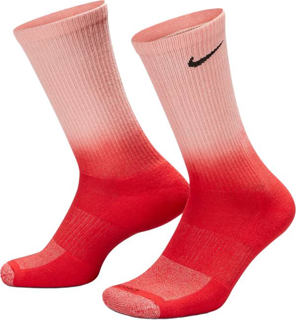 red tie dye nike socks