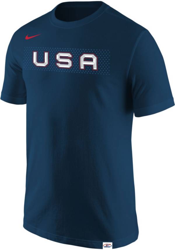 Nike USA Hockey 2022 Olympics Navy T-Shirt