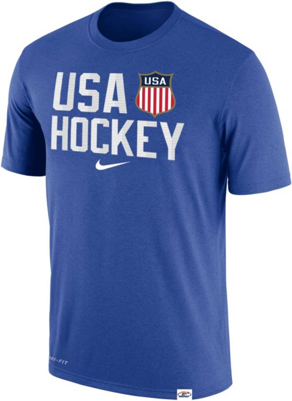 Nike USA Hockey 2022 Olympics Dri-FIT Royal T-Shirt