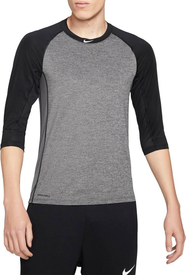 Nike Men's Pro 3/4 Sleeve Baseball Top | DICK'S Sporting Goods