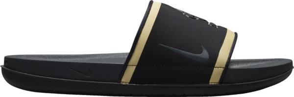 Mens nike slides store black and gold