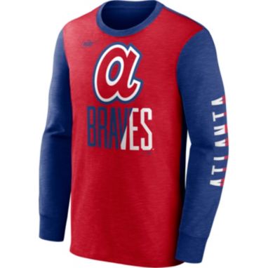 sorry, Nike Men's Atlanta Braves Blue Split Long Sleeve T-Shirt is currently out of stock