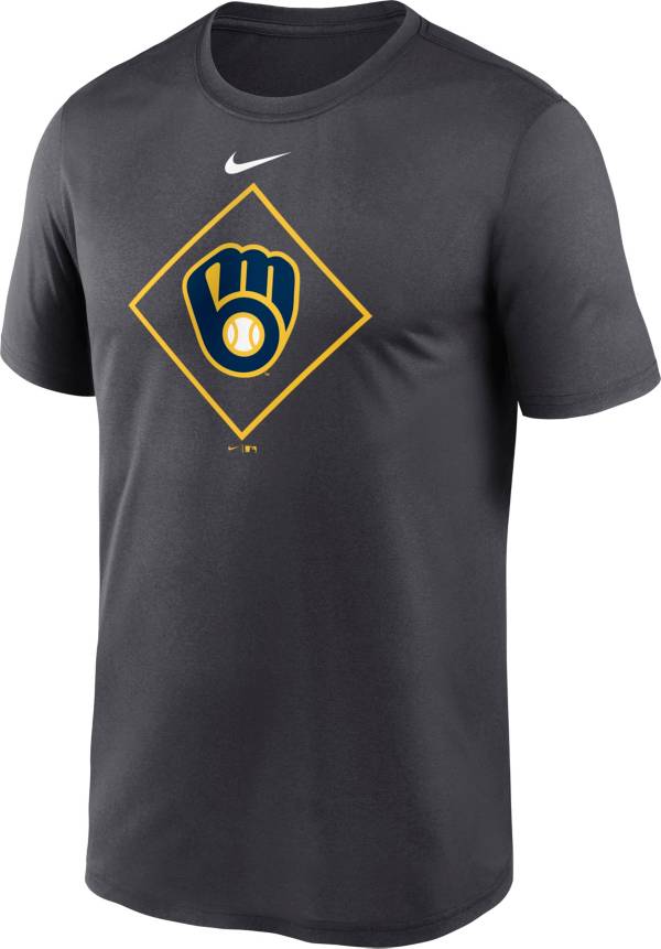 Nike Men's Milwaukee Brewers Charcoal Legend Icon T-Shirt product image