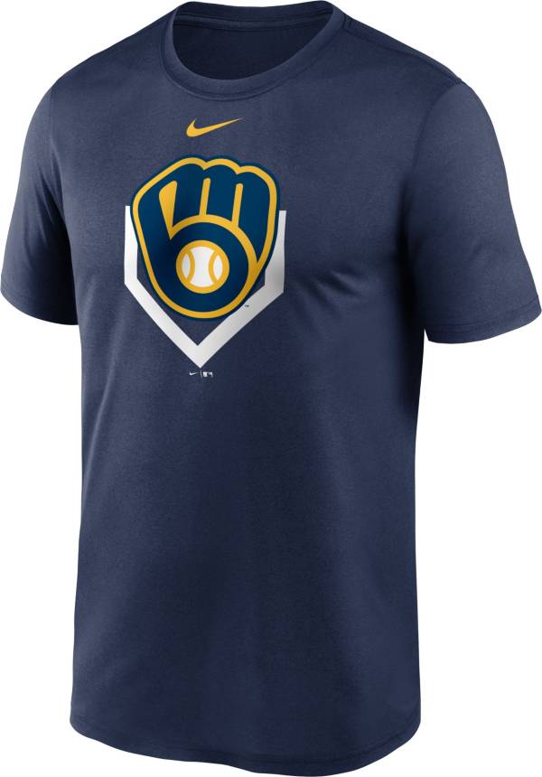 Nike Men's Milwaukee Brewers Navy Icon T-Shirt product image