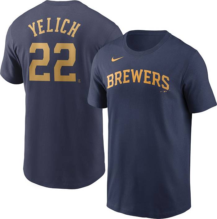 Christian Yelich Milwaukee Brewers Nike Team Alternate Authentic Player  Jersey - White
