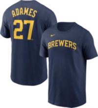 Milwaukee Brewers 27 Willy Adames T-shirt XL 16-18 Youth New