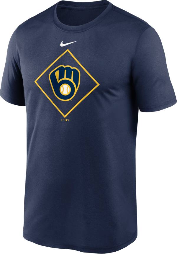Nike Men's Milwaukee Brewers Navy Legend Icon T-Shirt product image