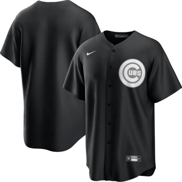 Nike Men's Chicago Cubs Black Cool Base Jersey