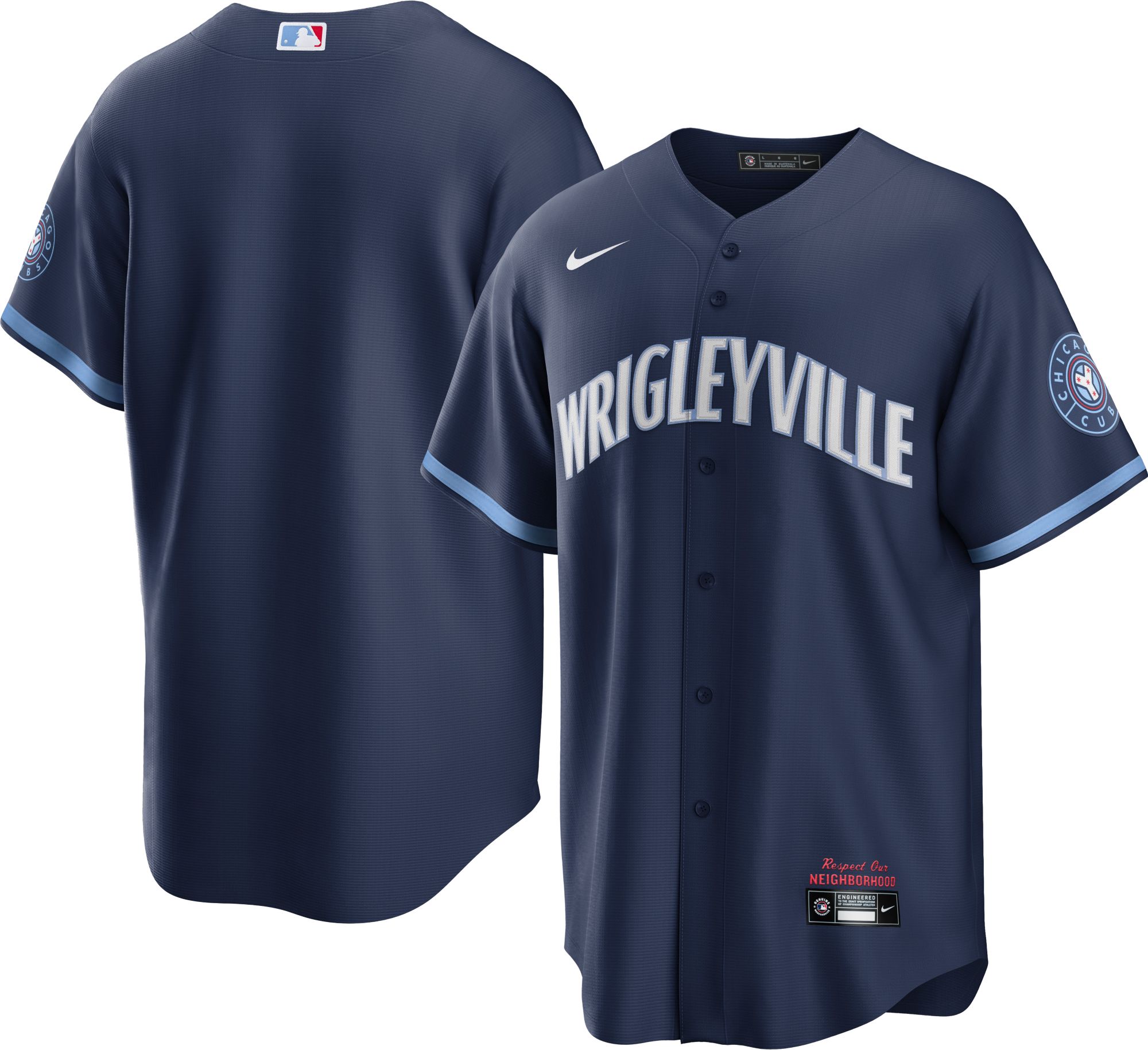 Nike MLB Chicago Cubs Official Replica Jersey City Connect Blue - MIDNIGHT  NAVY-VALOR BLUE