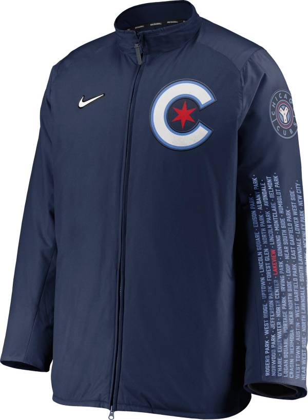 Nike Men's Chicago Cubs Navy Authentic Collection Dugout Full-Zip Jacket