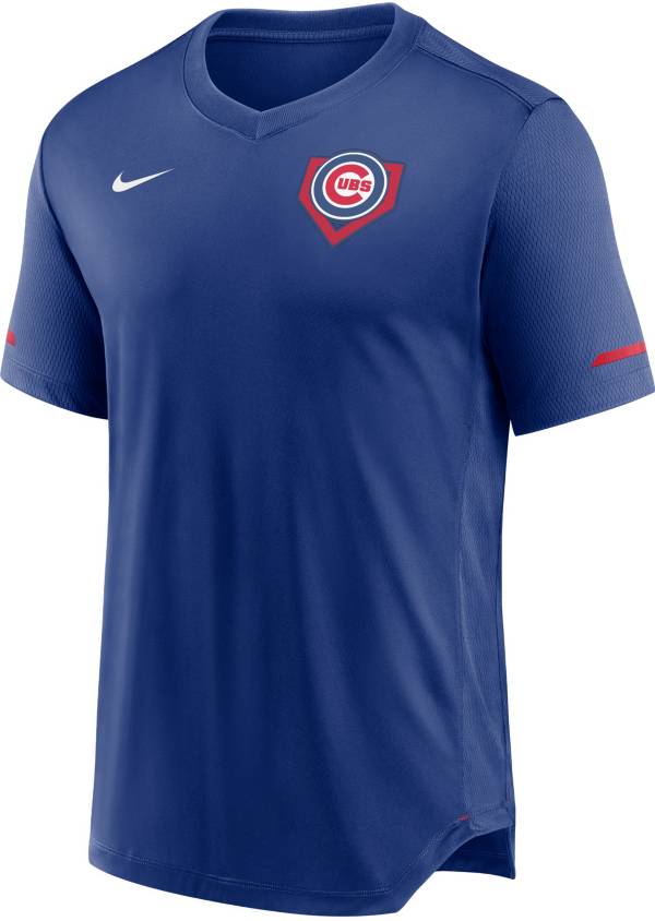 Nike Men's Chicago Cubs Red V-Neck Fashion Top