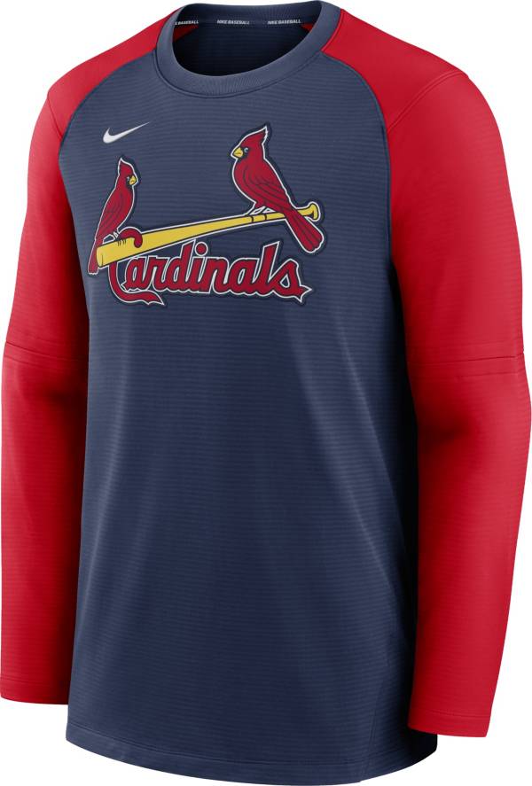 Nike Men's St. Louis Cardinals Navy Authentic Collection Pre-Game Long Sleeve T-Shirt