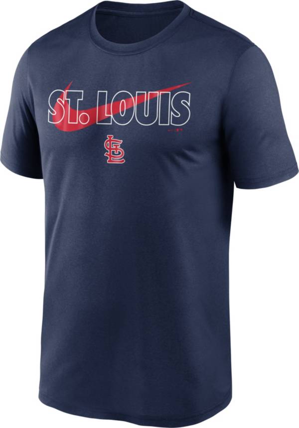 Nike Men's St. Louis Cardinals Navy Swoosh Legend T-Shirt