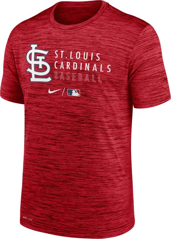 Nike Men's St. Louis Cardinals Red Authentic Collection Velocity Practice T-Shirt