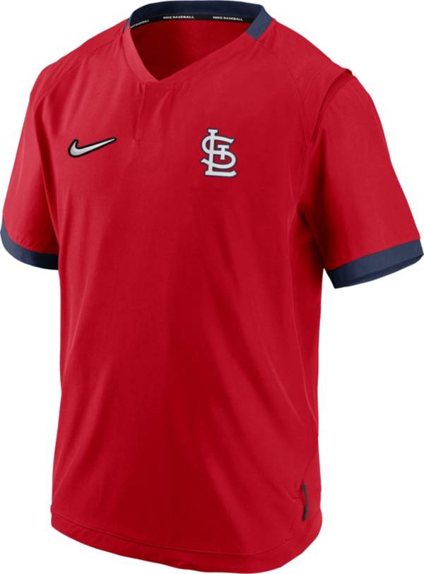 Nike Men's St. Louis Cardinals Red Short Sleeve Hot Jacket