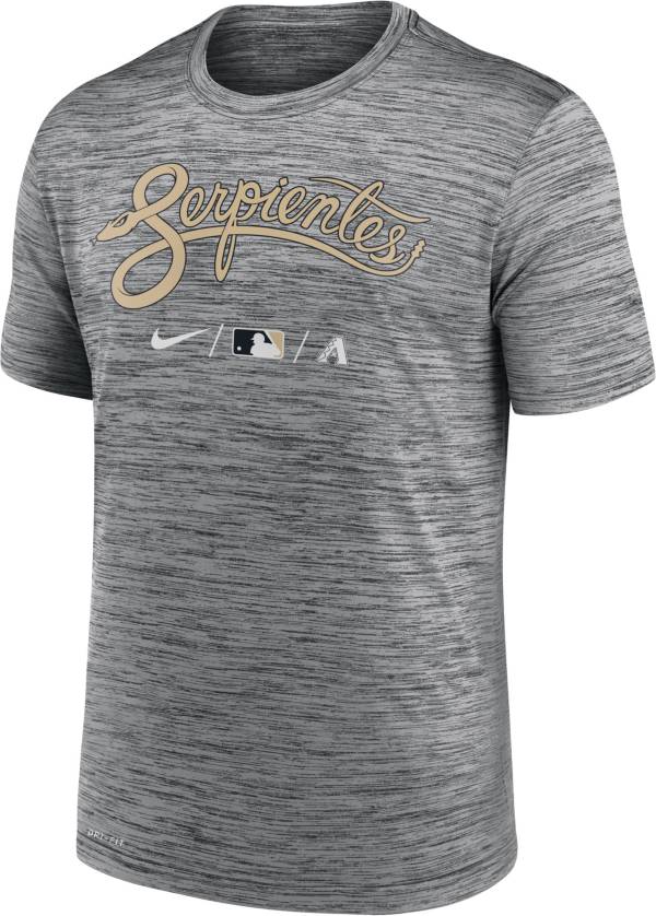 Nike Men's Arizona Diamondbacks Grey 2021 City Connect Velocity T-Shirt