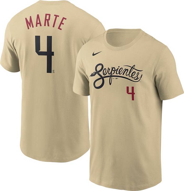 Nike Men's Arizona Diamondbacks Ketel Marte #4 Gold 2021 City Connect  T-Shirt
