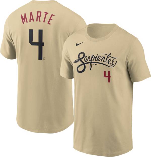 Nike Men's Arizona Diamondbacks Ketel Marte #4 Gold 2021 City Connect T-Shirt